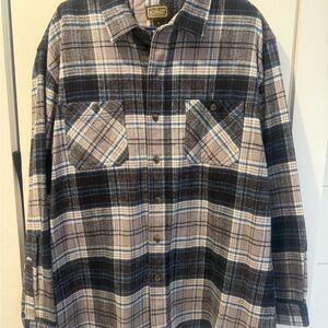 Men's Plaid Flannel Shirt Jacket